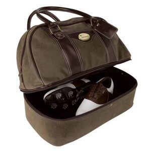 Sovrano Double Decker Golf Duffle Bag Brown Shoe Compartment KG4000 NWT